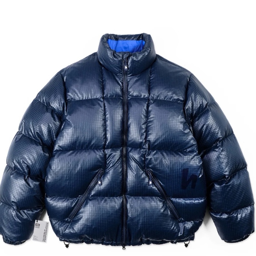 Harlaut Apparel Ski Stylish Navy Puffer Jacket for Men